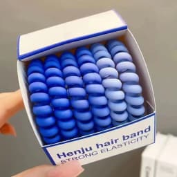 6pcs/set High Elastic Hair Ties Colorful Rubber Hair Rope Telephone Wire Ponytail Scrunchie Cute Girl Hair Accessories for Women