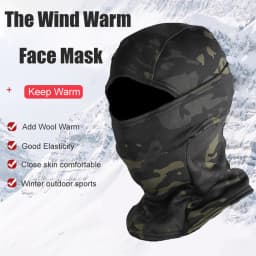 Winter Keep Warm Camouflage Balaclava Polar Fleece Cycling Full Face Mask Outdoor Motorcycle Ski Helmet Inner Cap Mask