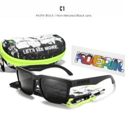 KDEAM Men's Polarized Sunglasses Square Casual Outdoors Sun Glasses Women Unisex Sunglass For Couple With New Package