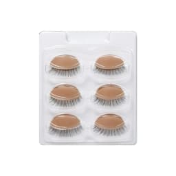 GLAMLASH Mini Lash Flat Model Head Practice Eyelash Extension Training Head With Removable Replacement Eyelids