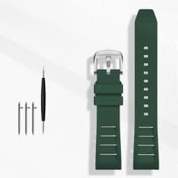 FKM Fluorine Rubber Watchband 20mm 21mm 22mm 24mm for Breitling Omega Seiko Casio Mido Watches Band Sport Watch Strap Dustproof