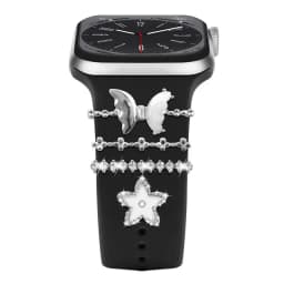 Decoration for Apple Watch Band Ultra2 10 9 8 Diamond Jewelry Bracelet Accessories for Samsung/Huawei Watch 20/22mm Strap Charms