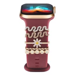 Decoration for Apple Watch Band Ultra2 10 9 8 Diamond Jewelry Bracelet Accessories for Samsung/Huawei Watch 20/22mm Strap Charms