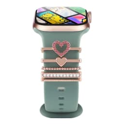 Decoration for Apple Watch Band Ultra2 10 9 8 Diamond Jewelry Bracelet Accessories for Samsung/Huawei Watch 20/22mm Strap Charms