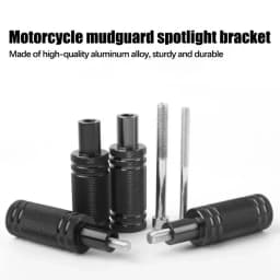 Motorcycle Mudguard Spotlight Bracket LED Headlight Fog Light Support Base M8/M6 External Modification Aluminum Alloy Bracket