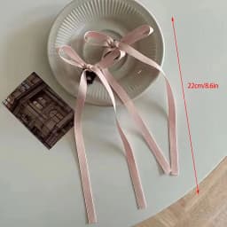 2pcs 2024 New Cute Ribbon Bow Headband Women's Hair Accessories Girls Party Headwear Hairpins Side Clips