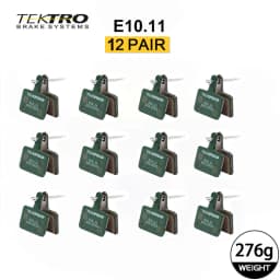 TEKTRO E10.11 MTB/Road Disc Brake Pads Resin-Metal 2mm Universal, Compatible with Shimano M355/M395/495 & Tektro HD-M520/E350