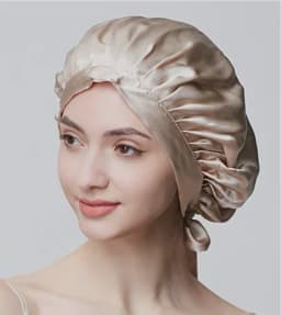 Mulberry Silk Hair Bonnet For Women Sleeping Cap Luxury Natual Silk Sleep Cap Night Bonnet Cap Hair Protection Turban Head Wrap