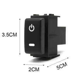 Car LED Light Front Fog Light Switch Rear Fog Lamp Push Button with wire For Nissan Qashqai Tiida X-TRAIL Patrol Y62 2008 - 2015