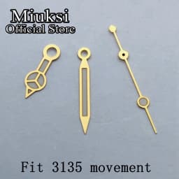 Miuksi watch hands green luminous hands fit NH35 NH36 3135 ETA2836 2824 Miyota8205 8215 821A Mingzhu DG2813 3804 PT5000 movement