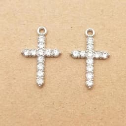 10pcs Pearl Crystal Cross Charm for Jewelry Making Necklace Bracelet Earring Pendant Diy Accessories Zinc Alloy