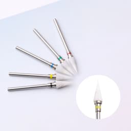 LadyMisty Ceramic Carbide Nail Drill Bit Nail Cutter Rotate Burr Milling Bits Electric Drill Machine For Manicure Pedicure Tools