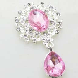 NDelicate Shining Brooch 45*25mm 10Pcs/Set Crystal Accessories Fashion Gorgeous Wedding Invitation Holiday Creative Decoration
