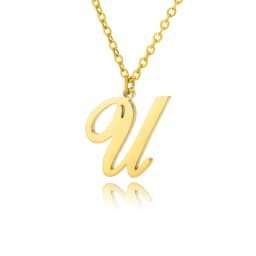 Dainty Initial Letter Necklaces For Women Gold Color Minimalist Stainless Steel Initial Necklace Femme Wedding Jewelry Gift