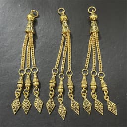 2pcs/lot Tassel Charms Gold Color Pendant For Earrings Necklaces DIY Handmade Decorations Supplies Jewelry Making Accessories