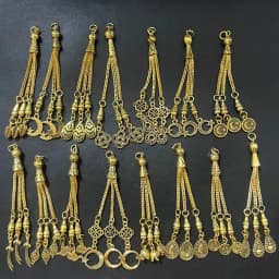 2pcs/lot Tassel Charms Gold Color Pendant For Earrings Necklaces DIY Handmade Decorations Supplies Jewelry Making Accessories