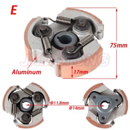2 Stroke 47cc 49cc Aluminum or Iron Minimoto Centrifugal Clutch Alloy Mini Moto Dirt Bike Atv Quad 2 Shoe Spring 3 Shoe Spring