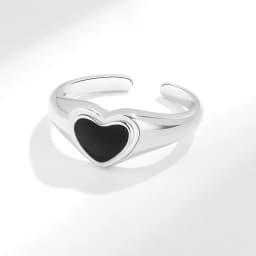 VENTFILLE 925 Sterling Silver Flower Lace Ring Korean Fashion Opening Inlaid CZ Adjustable Rings Valentine's Day Gift