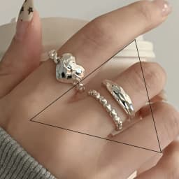 VENTFILLE 925 Sterling Silver Flower Lace Ring Korean Fashion Opening Inlaid CZ Adjustable Rings Valentine's Day Gift