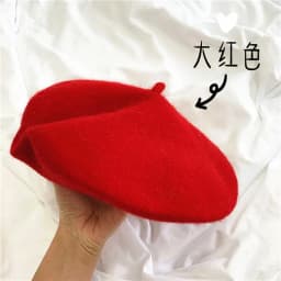 New Adult Casual Wool berete hats Woolen Artist hat Thick warm Flat French Pumpkin caps