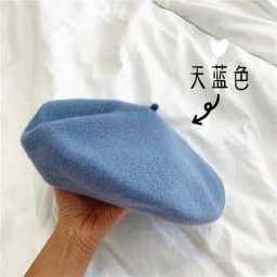 New Adult Casual Wool berete hats Woolen Artist hat Thick warm Flat French Pumpkin caps