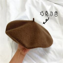 New Adult Casual Wool berete hats Woolen Artist hat Thick warm Flat French Pumpkin caps