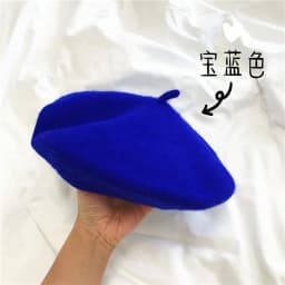 New Adult Casual Wool berete hats Woolen Artist hat Thick warm Flat French Pumpkin caps