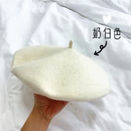 New Adult Casual Wool berete hats Woolen Artist hat Thick warm Flat French Pumpkin caps