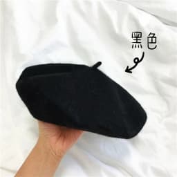 New Adult Casual Wool berete hats Woolen Artist hat Thick warm Flat French Pumpkin caps