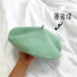 New Adult Casual Wool berete hats Woolen Artist hat Thick warm Flat French Pumpkin caps