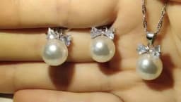 Genuine 925 Sterling Silver Bridal Jewelry Sets Pearl Fashion Jewelry Women Girls Engagement Anniversary Fine Gift Wholesale