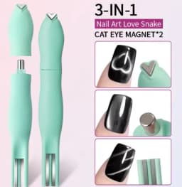 New Circular Cat Eye Nail Art Black Hole Magnet Strong Nail Art Gel Polish Guide Tool DIY Magnetic Nail Helper Manicure Design