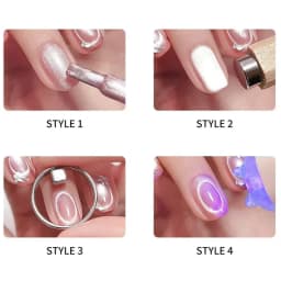 New Circular Cat Eye Nail Art Black Hole Magnet Strong Nail Art Gel Polish Guide Tool DIY Magnetic Nail Helper Manicure Design