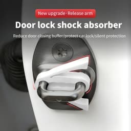 20264-piece Door Lock Covers - Universal Shock Absorbing, Noise Reducing, Waterproof and Easy to Install