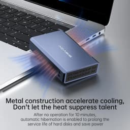 Acasis 2.5 Inch HDD Case Dual Bay External Hard Drive Enclosure Case HDD SSD Case RAID Array Type C 2.5" Disk Array Enclosure