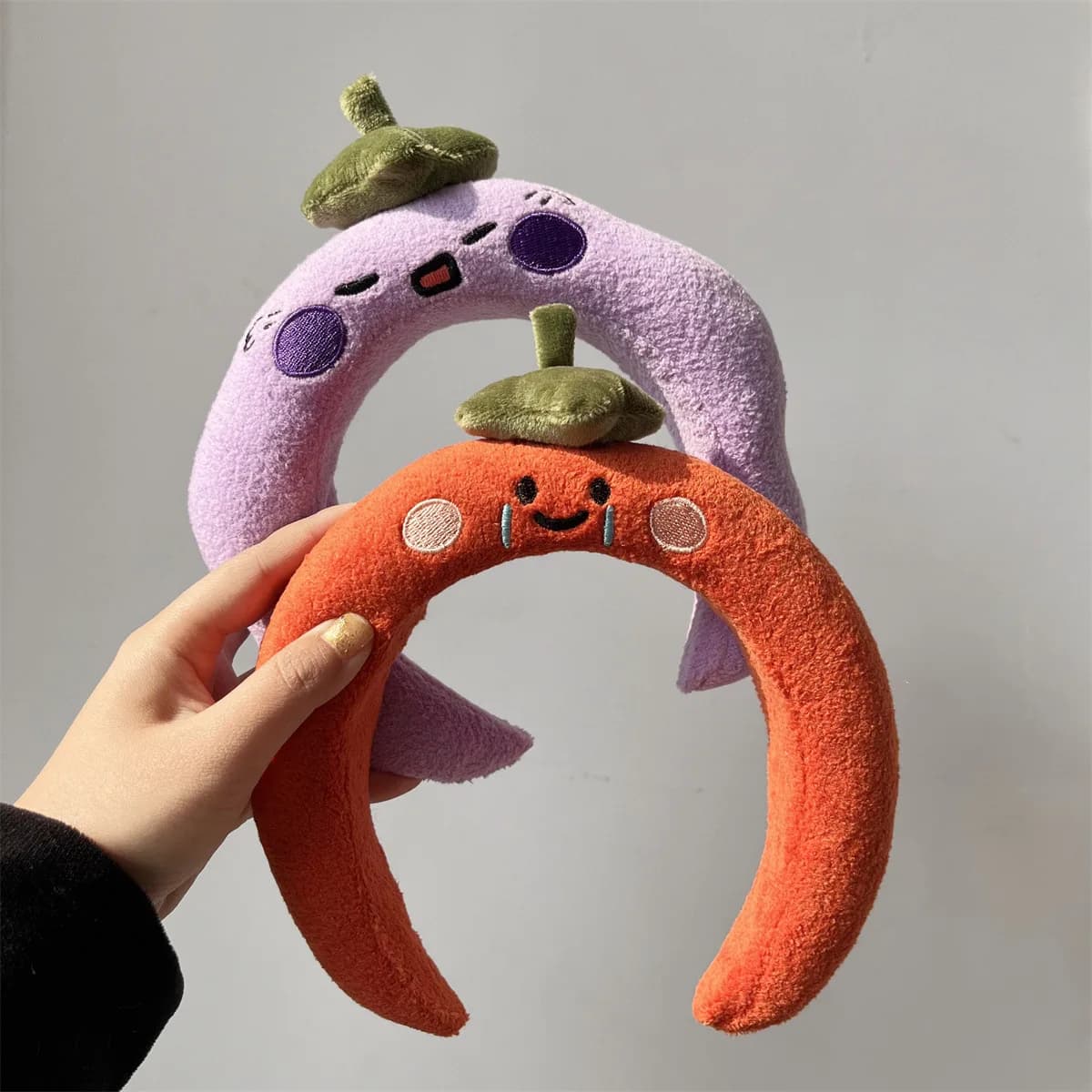 Kawaii Cute Fruit Face Wash Headband Accessories Home Cartoon Plush Sponge Makeup Headband Gift