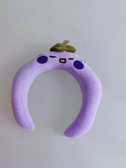 Kawaii Cute Fruit Face Wash Headband Accessories Home Cartoon Plush Sponge Makeup Headband Gift