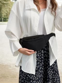 Waist bag men's fashion running sports fitness waist bag women's fashion mobile phone bag outdoor casual chest bag large capacity fashion versatile women's multi-functional compact stylish casual one-shoulder cross-body chest bag waist bag women's bag cross-body versatile casual nylon fashion cross-body bag chest bag men