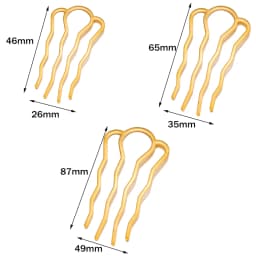 5pcs 46x26/65x35/49x87mm Metal Hair Comb Retro Accessories Hairpin Hair Wear Vintage Barrette Findings Headband Jewelry Making