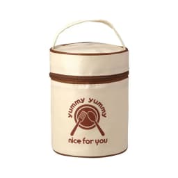 Portable Thermal Lunch Box Large-Capacity Round Barrel Insulated Food Storage Bag Fashion Aluminum Foil Tote Lunch Bag