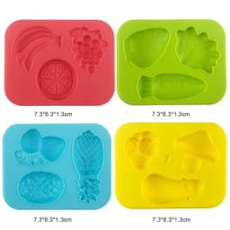 Dough Play Tools for Kids Dough Accessories Molds Dinosaur Fruit Roller Cutter Scissor Playdough Clay Mold Children DIY Toys