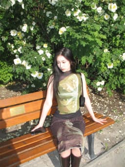 Genayooa Y2k Mesh Tops Sleeveless Tshirts Patchwork Tank Tops Korean Fashion Grunge Aesthetics See Through Summer Tops Tanks