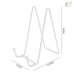 1pc Plate Display Stand Picture Easel Metal Plate Stands Holder Display Pictures Frame Photo Decorative Plate Dish Tabletop Arts