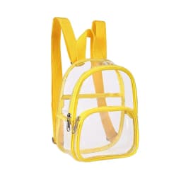 Pvc Transparent Bag Clear Travel Backpack Shoulder Bag Strap Book Sports Field Approved Waterproof Mini Travel Schoolbag for Kid