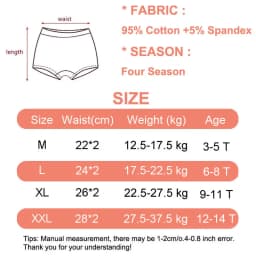 Multipack Cotton Girl Boxer Brief Cute Rainbow Pattern Dot Girls Panties Breathable Soft Children Underwear For 3-14 Years Old