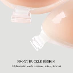 Reusable front button chest patches, silicone invisible strapless self-adhesive breast patches, women's underwear accessories