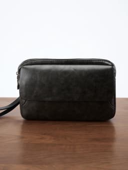 Minimalist Retro Handbag Fashion Business Casual Portable Large Capacity Multifunctional Wristlet Clutch Bag Cell Phone Bag