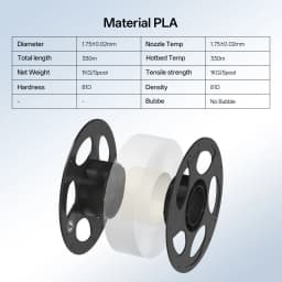 ANYCUBIC 3D Printer Filament PLA Multicolour 1.75mm Eco-friendly Plastic Rubber Material For FDM 3D Printer K3 Combo S1C