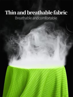 Crew T-Shirt 3Pcs Fluorescent Green Ultralight Men Quick Dry Breathable Sweat Shirt for Fitness Gym and Running Light Plaid Quic