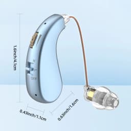 2 sets of mini elderly digital hearing aids earphones portable amplifiers rechargeable and adjustable amplifiers for the elderly